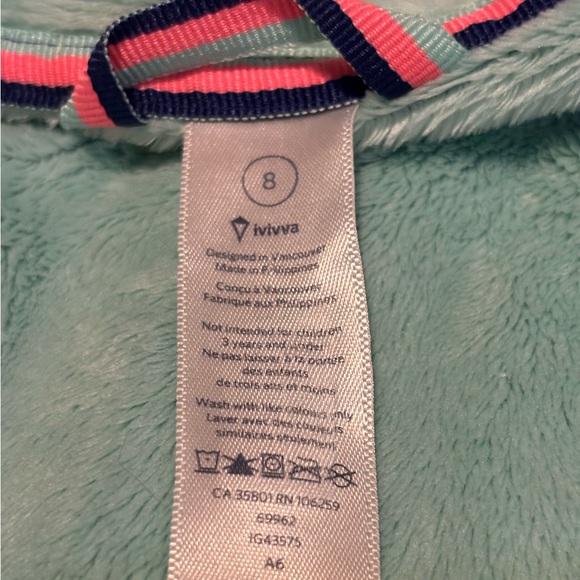 Ivivva soft lined jacket size 8- huddle cuddle - Picture 8 of 9
